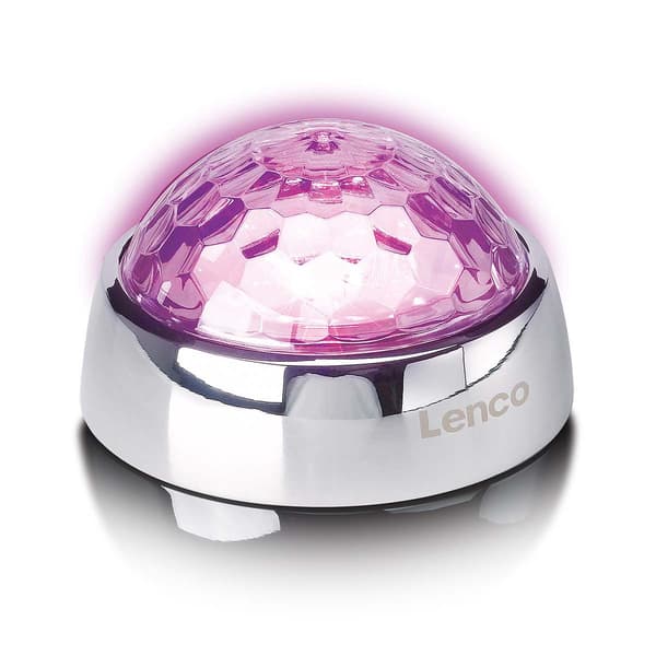 Pladespillerstabilisator med LED-lys, sølv, 250 g