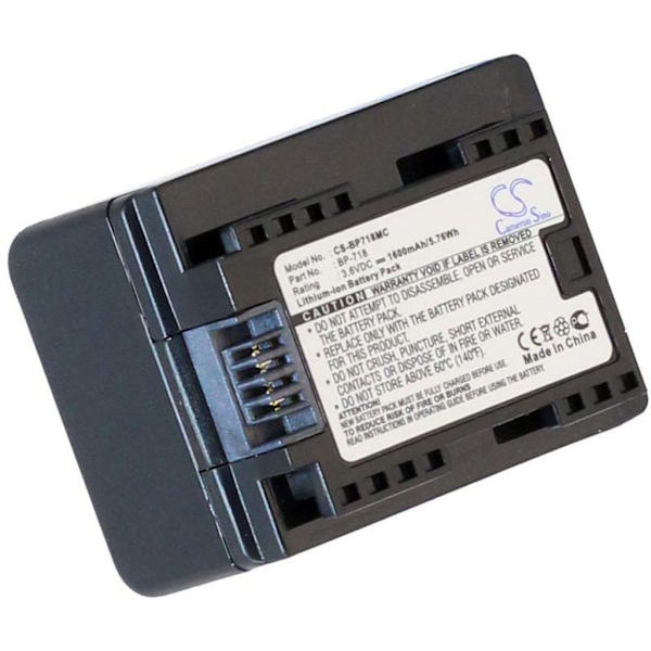Batteri til BP-718 erstatningsbatteri