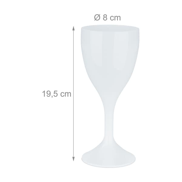 Muoviset viinilasit, 6 kpl