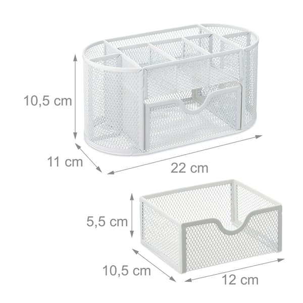 Hvidt penneholder