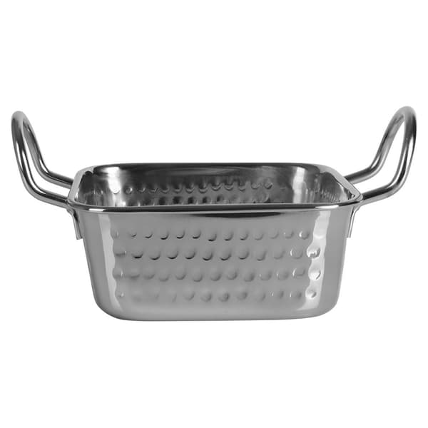 Elegant serveringsfad i minigryde af rustfrit stål