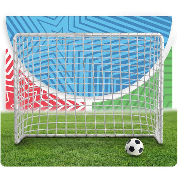 Bærbart fodboldmålsæt til børn, 183x122 cm, 2-pak