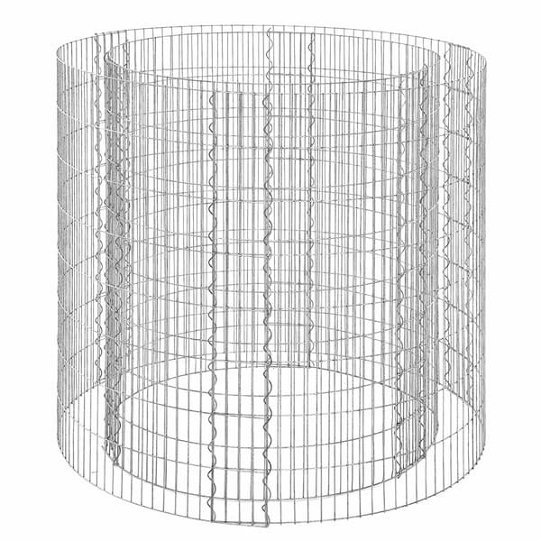 Rund stålgabion til plantning – 90 x 80 cm