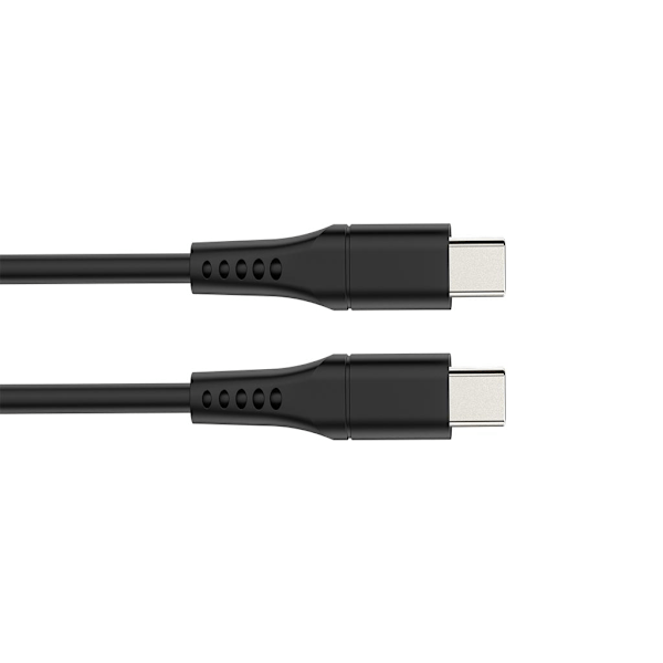 Usb-kabel - Usb 2.0 C til C 60W, 480 Mbps, forniklet, Tpe-kabel - 1 meter