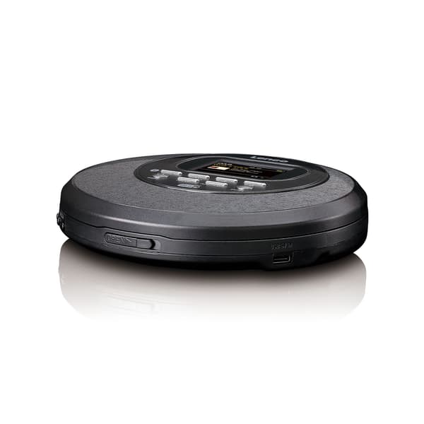 Bærbar Discman med DAB+, Bluetooth, TFT-skærm, sort