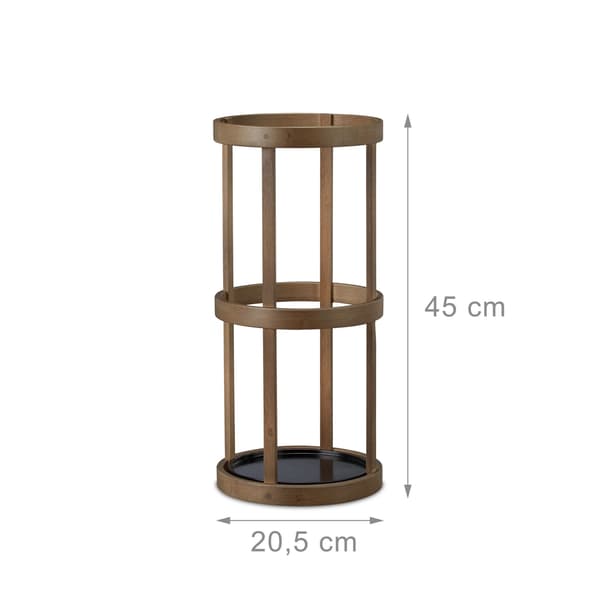 Pyöreä bambu sateenvarjoteline