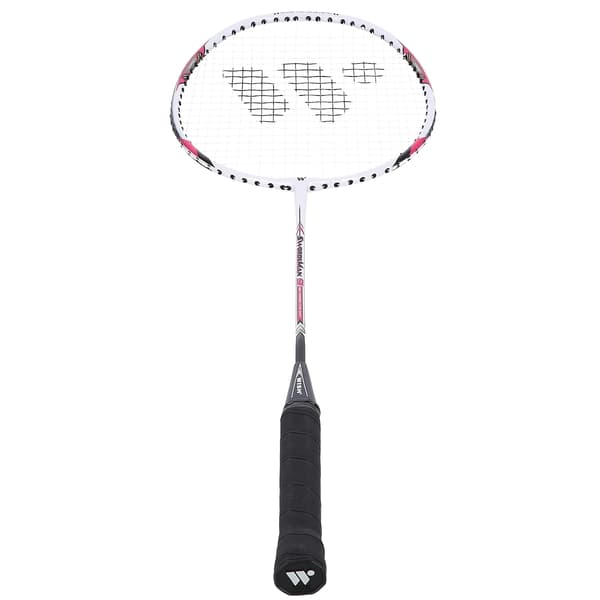 Badmintonracket, stål, röd, lätt