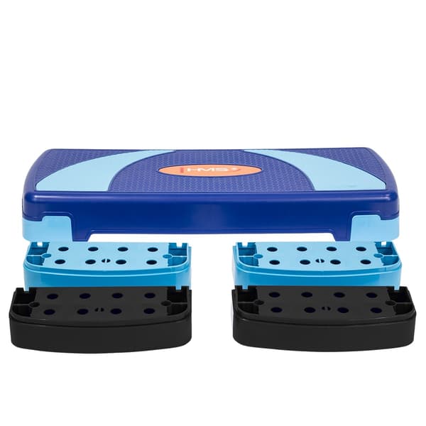 Aerobic Step Platform, sininen, säädettävä korkeus