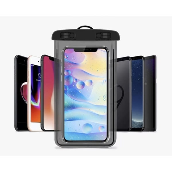 Vattentätt telefonfodral - svart 23414