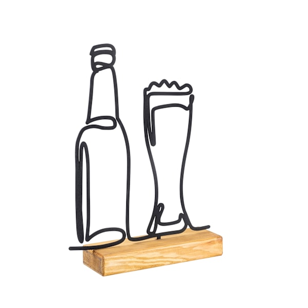 Decorative Object Beer - musta