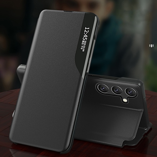 Fodral med flik och stativ för Xiaomi Redmi Note 12 5G / Poco X5 5G Eco Leather svart