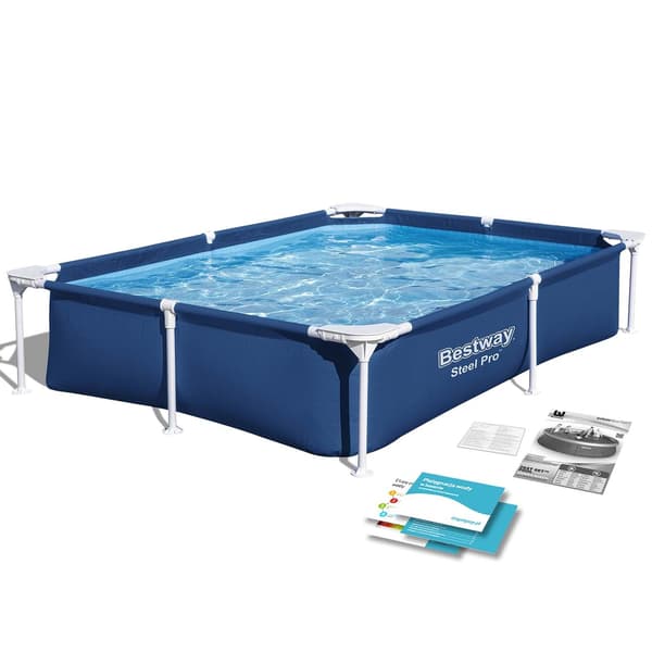 Rektangulär ram pool 221x150x43 cm Bestway 56401N