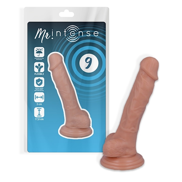 Mr Intense - 9 Realistisk Pik 17,8 Cm -O- 3 Cm