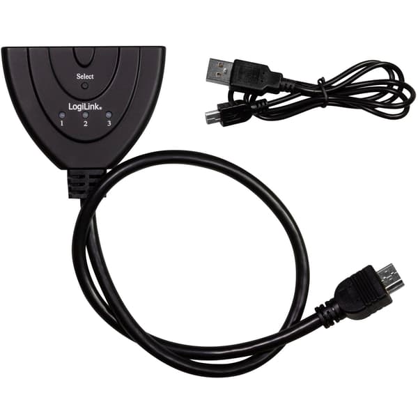 3-Port HDMI-switch, Bi-Directional, 4K UHD 30Hz