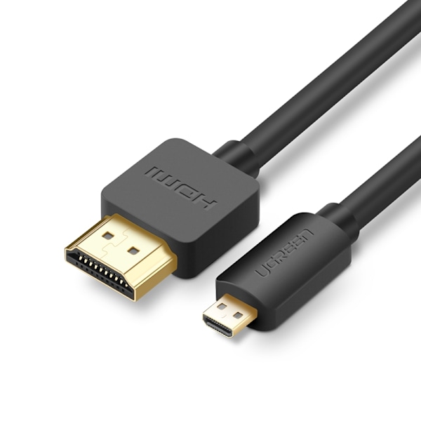 Audio Videokabel microHDMI - HDMI 2.0 2m svart