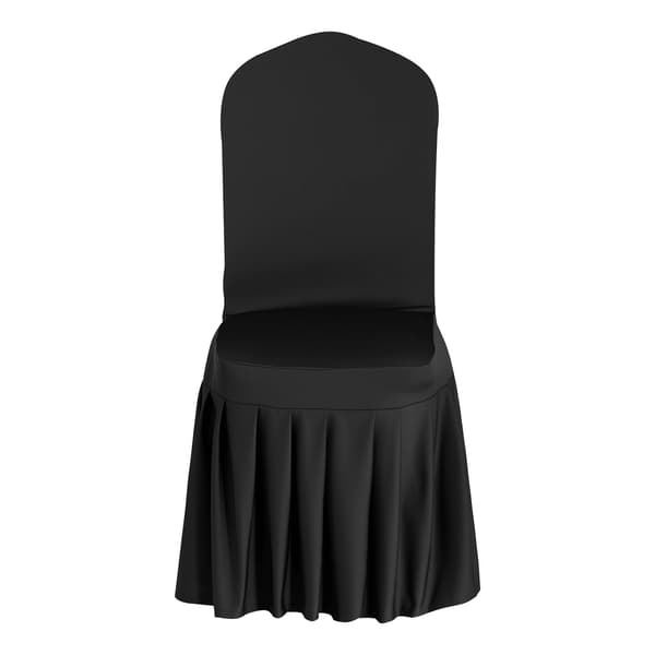 Stolsöverdrag, 30-pack svart stretchig polyester spandex