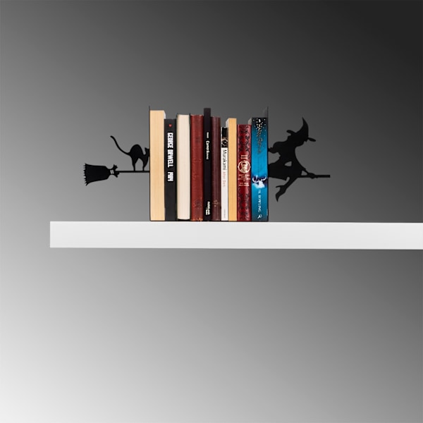 Metal Bookend Kitap tutucu 3 - musta