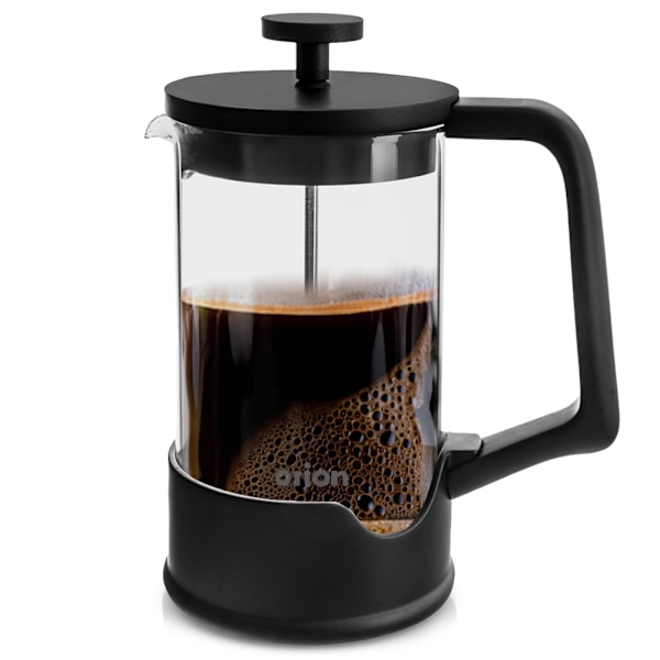 Kaffe- og testempelmaskine, glas, SORT, 400 ml