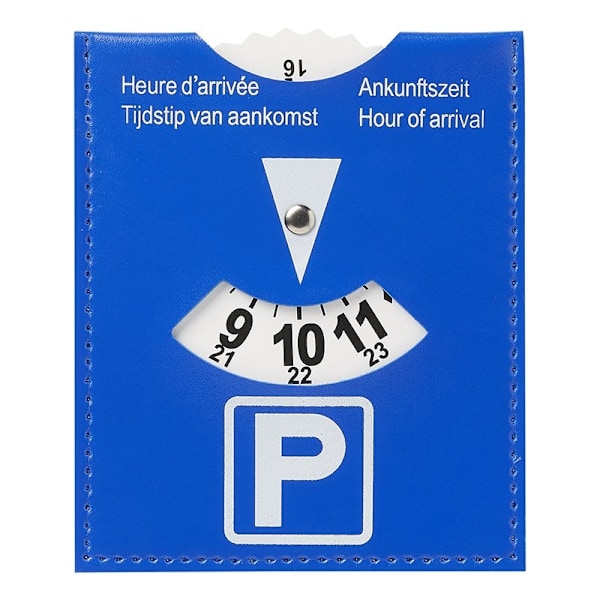 Pysäköintilevy polybagissa