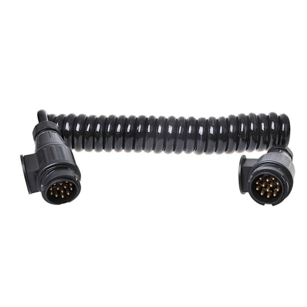 Spiraalikaapeli 3,5M 13 johdinta 2x 13-nastaisella PVC-liittimellä