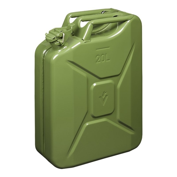 Jerry can 20L metallgrön UN- & TüV/GS-godkänd