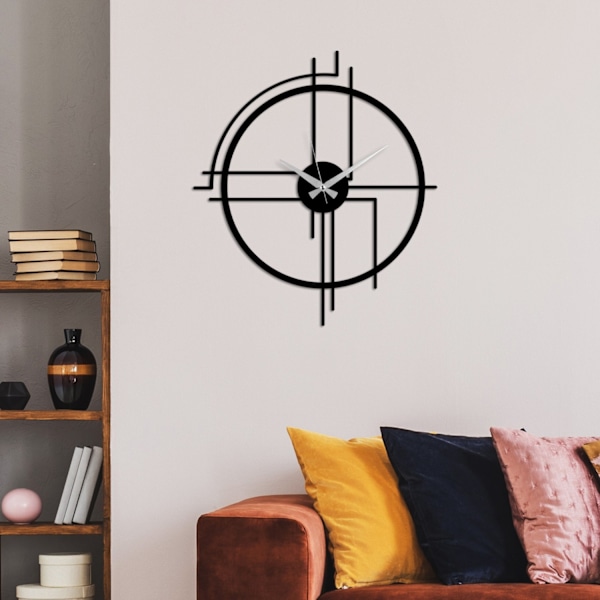 Dekorativt metal vægur Minimal