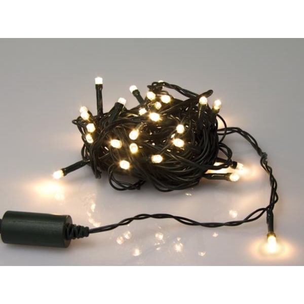 Novalight Led - 6 M - 40 Varmhvide Lamper - Grøn Tråd