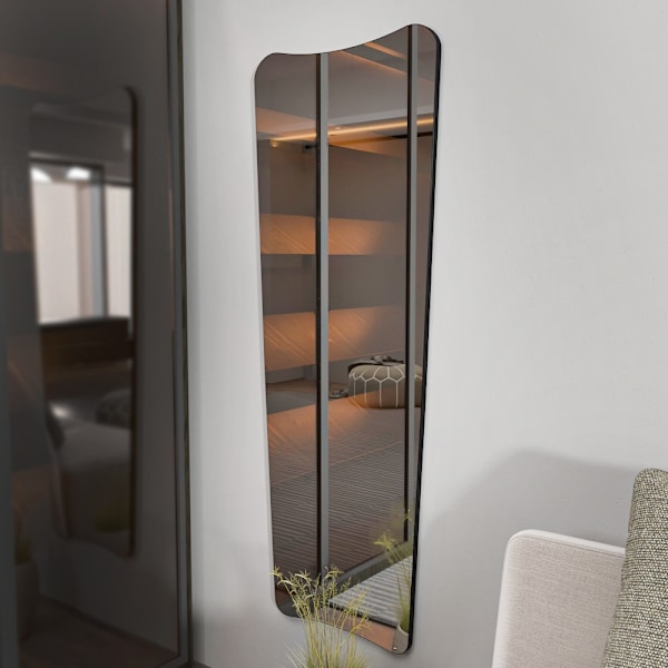 Cheval Mirror Vitros - Transparent, Svart