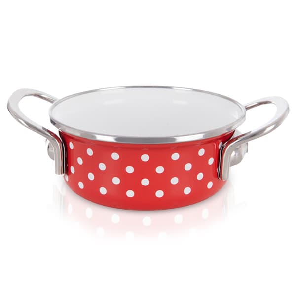 TECKA emaljerad gryta 14 cm, 650 ml