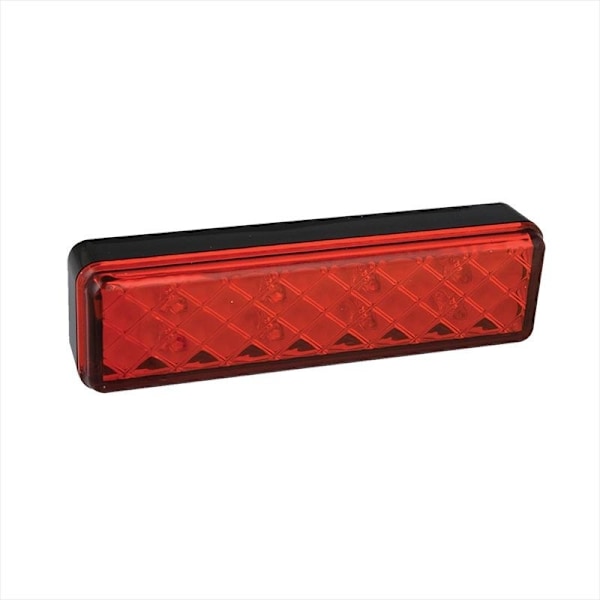 Takavalo 12/24V 2 toimintoa 135x38mm LED pidikkeellä musta läpipainopakkauksessa