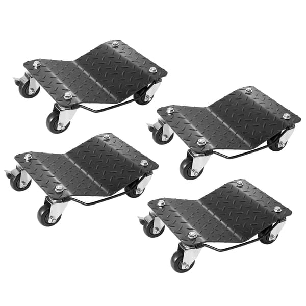 Hjulvagnsset för bilar, 4-pack, 6000 lb, 12 tums däck