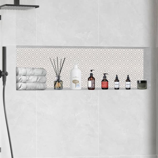 Duschnisch redo för kakel, 40x127 cm, svart