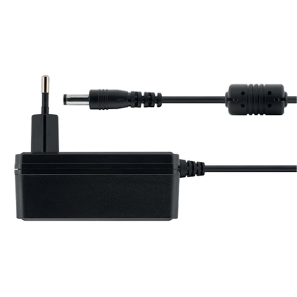 DELTACO Netadapter, 100-240V AC 50-60Hz til 12V DC, 3A, 1,5m - Sort