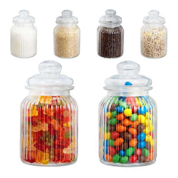 Lasipurkit 6 kpl 1000 ml