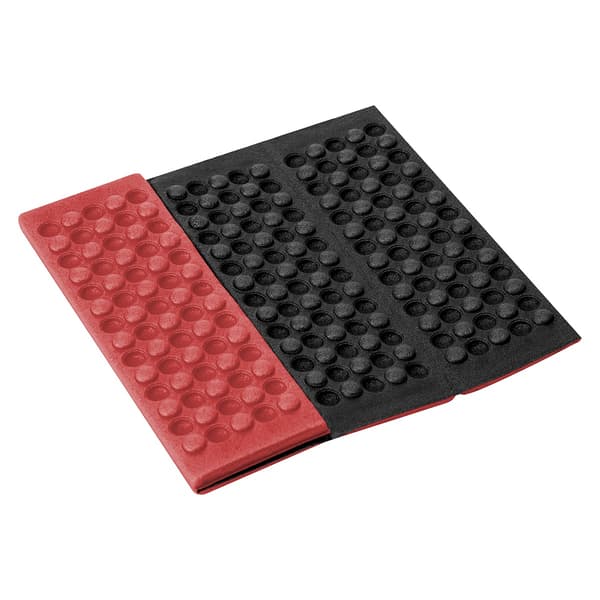 Röd mini vikmatta, kompakt och bärbar design
