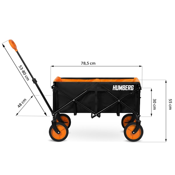 Sammenklappelig Transportvogn 100L Humberg HM-513