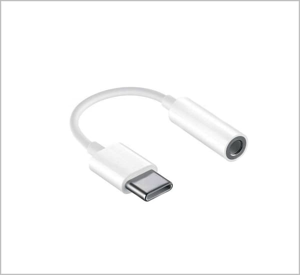 Huawei Adapter Typ C till 3,5 MM - Vit