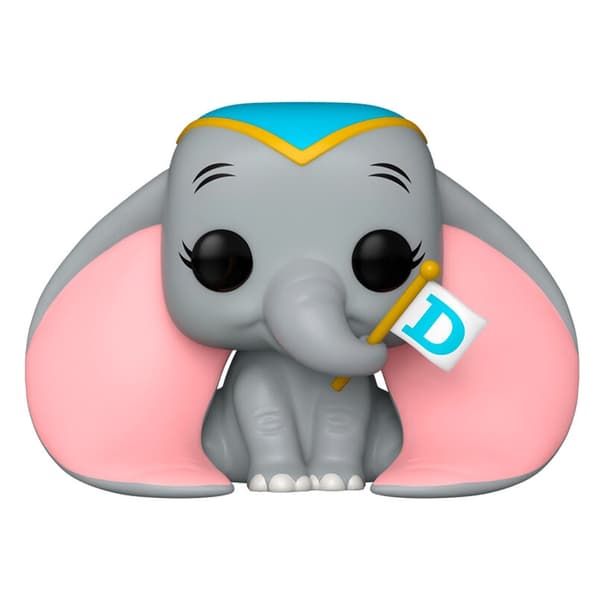 Dumbo figur med flag - Disney samlerlegetøj