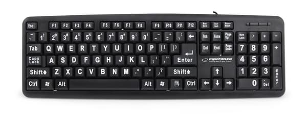 Esperanza Wired Big Letters Usb Keyboard Florida