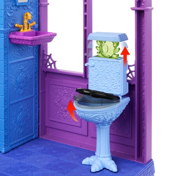 Monster High dockhotell med 5 lekplatser och möbler