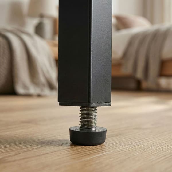 Sidebord med skuffe og hylde – industriel trælook
