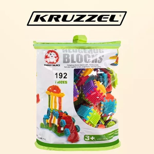 Byggblock - igelkottar 192st. Kruzzel 20376