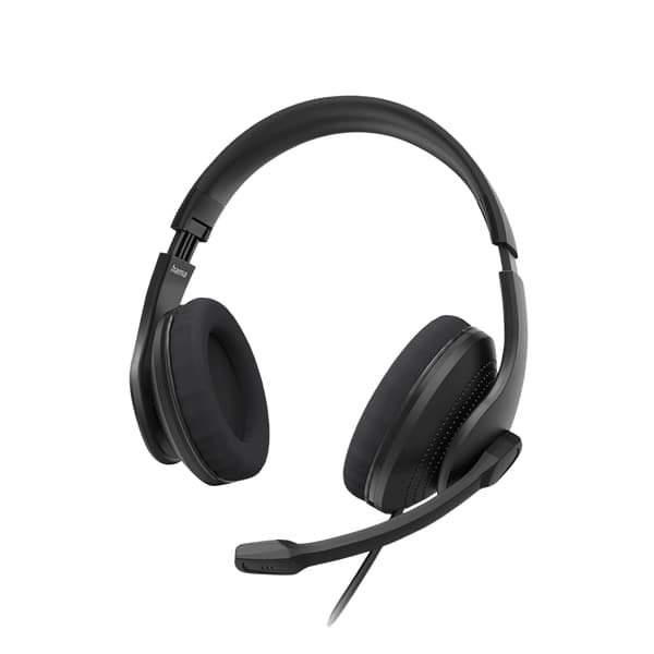 HAMA Headset PC Office Stereo Over-Ear HS-USB300 V2 Sort
