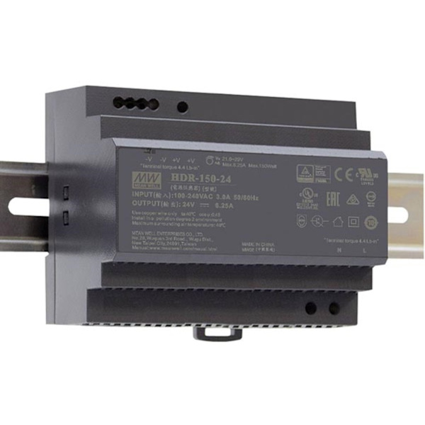 Industriel Din Rail Strømforsyning - Enkelt udgang - 150 W - 24 V