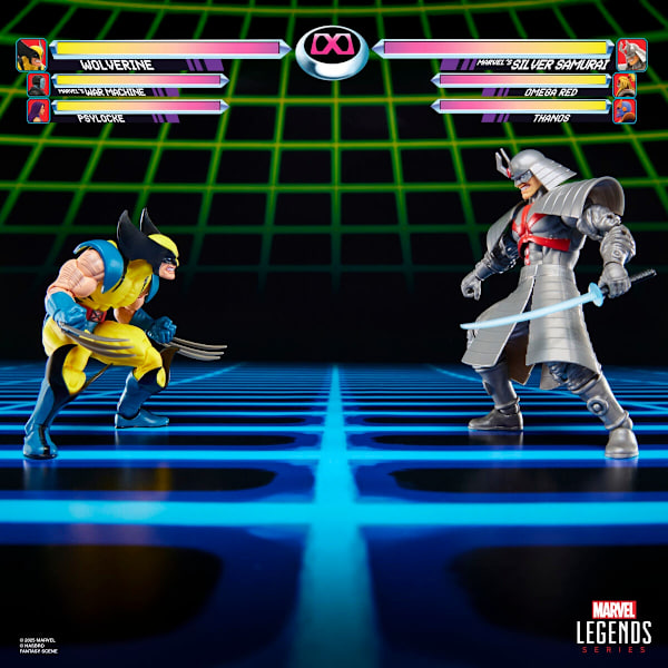 Wolverine & Silver Samurai Actionfigurer Set, 15 cm hög