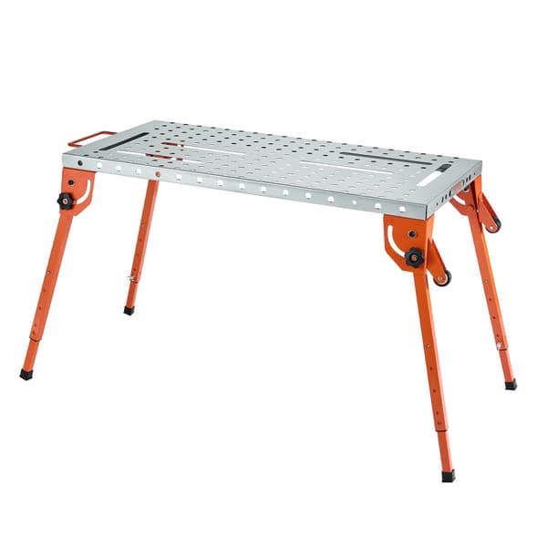 Hopfällbart svetsbord 44 x 21 tum, 500 lb, justerbart
