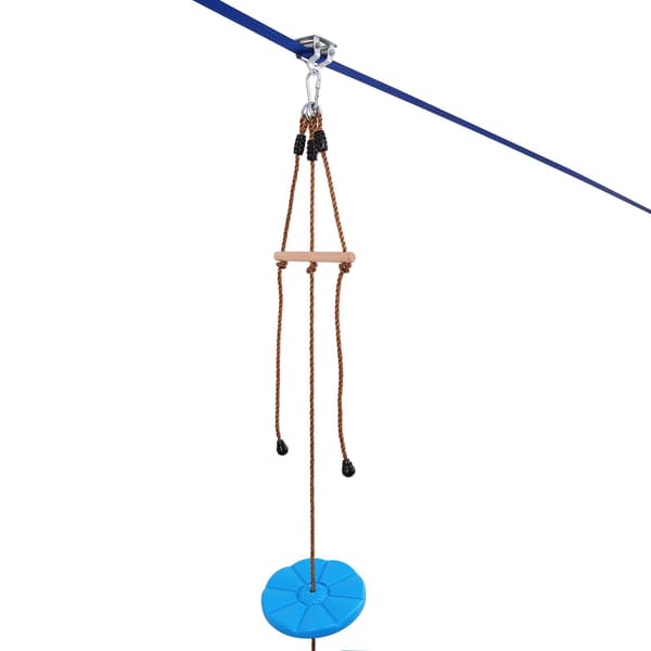 Zip Line -sarja, 52 jalkaa, 500 paunaa, valjaat, istuin, ohjaustanko