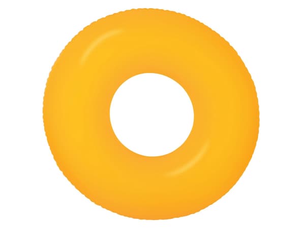 Neon simring, diameter 91 cm - 3 färger INTEX 59262 gul