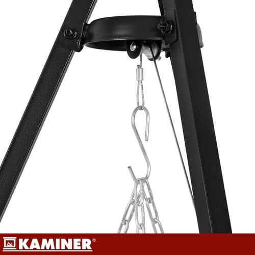 Tripod Havegrill – 70 cm rist i rustfrit stål