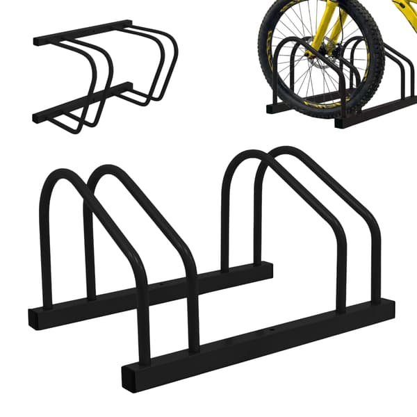Cykelställ – Golv- eller Väggmontering, Stål, 65 mm